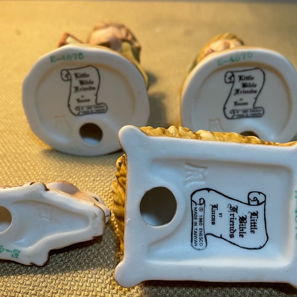 Enesco Little Bible Friends By Lucas 4 Pc Nativity Set Figurines - Picture 7 of 8